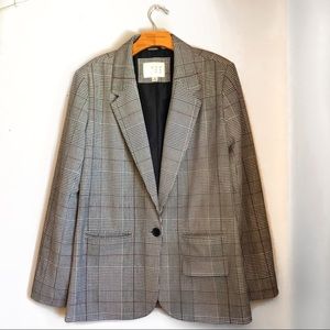 NWOT Plaid Boyfriend Blazer
